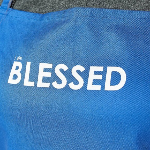 PEACE LOVE WORLD Kitchen Apron with Affirmations NWT - Picture 3 of 3